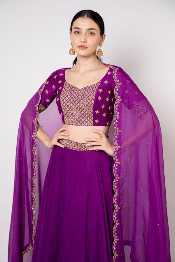 Purple Lehanga Set - Image 2