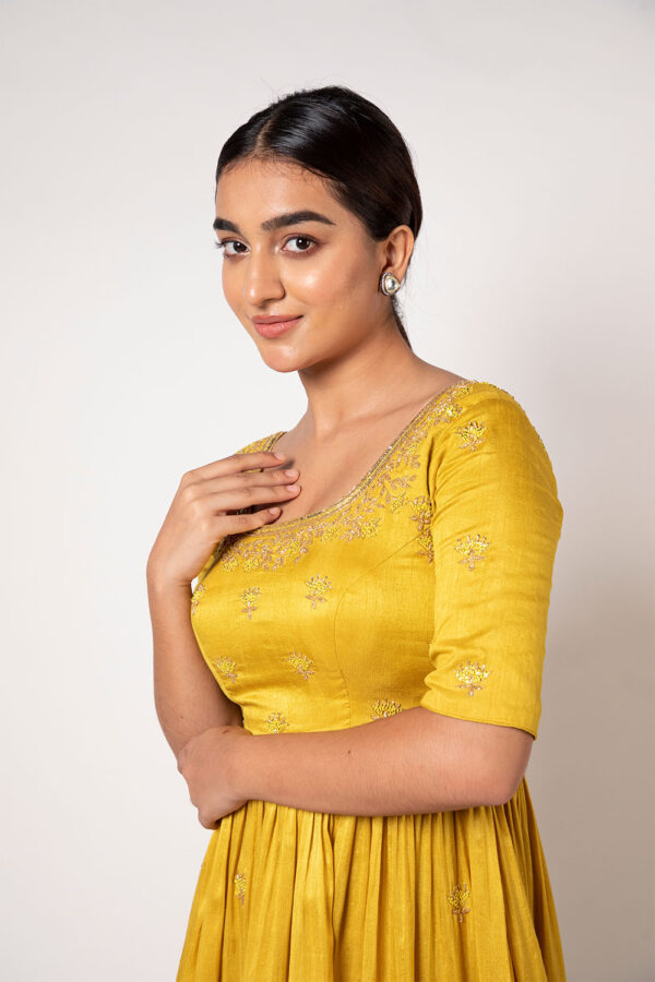 Mustard Yellow Sharara Set - Image 7