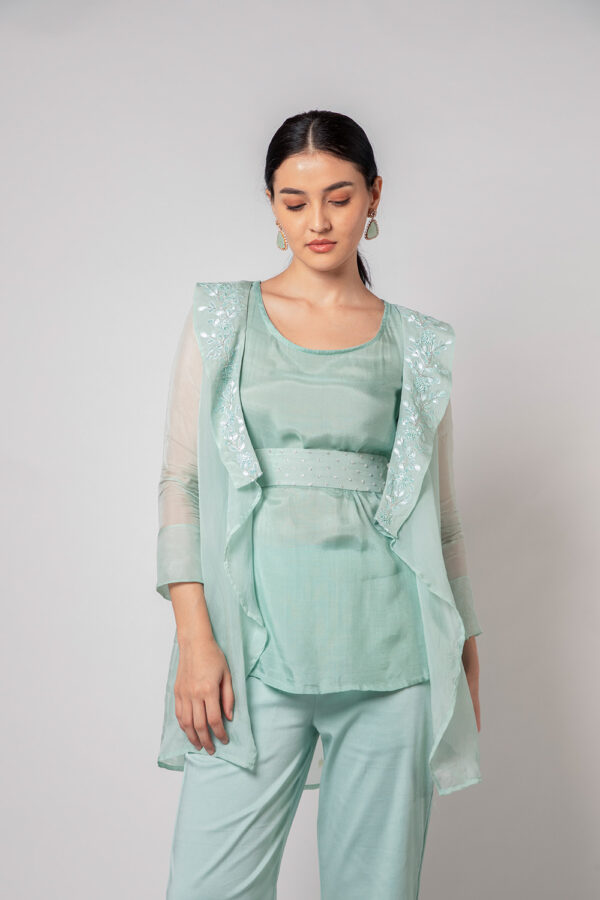 Mint Green Blazor Top - Image 3